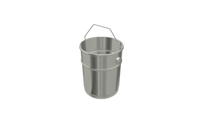 4.6L Cylindrical Paint & Coating Pail